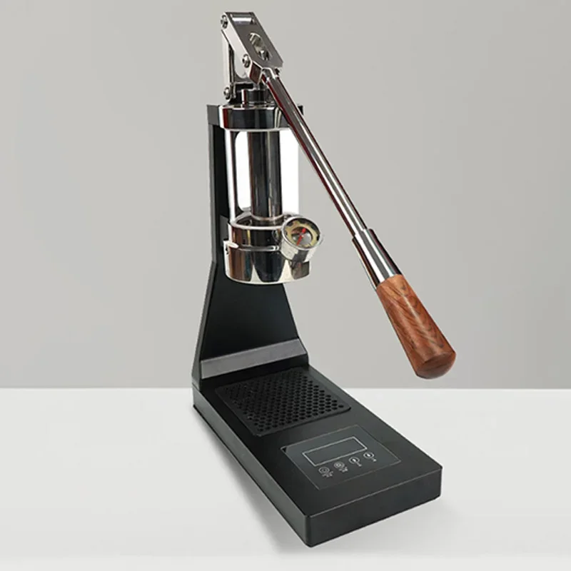 CMM01B Manual Lever-Style Espresso Machine with PID Temperature Control, 58mm Group Head, Quartz Glass Water Tank, and 1–16 Bar