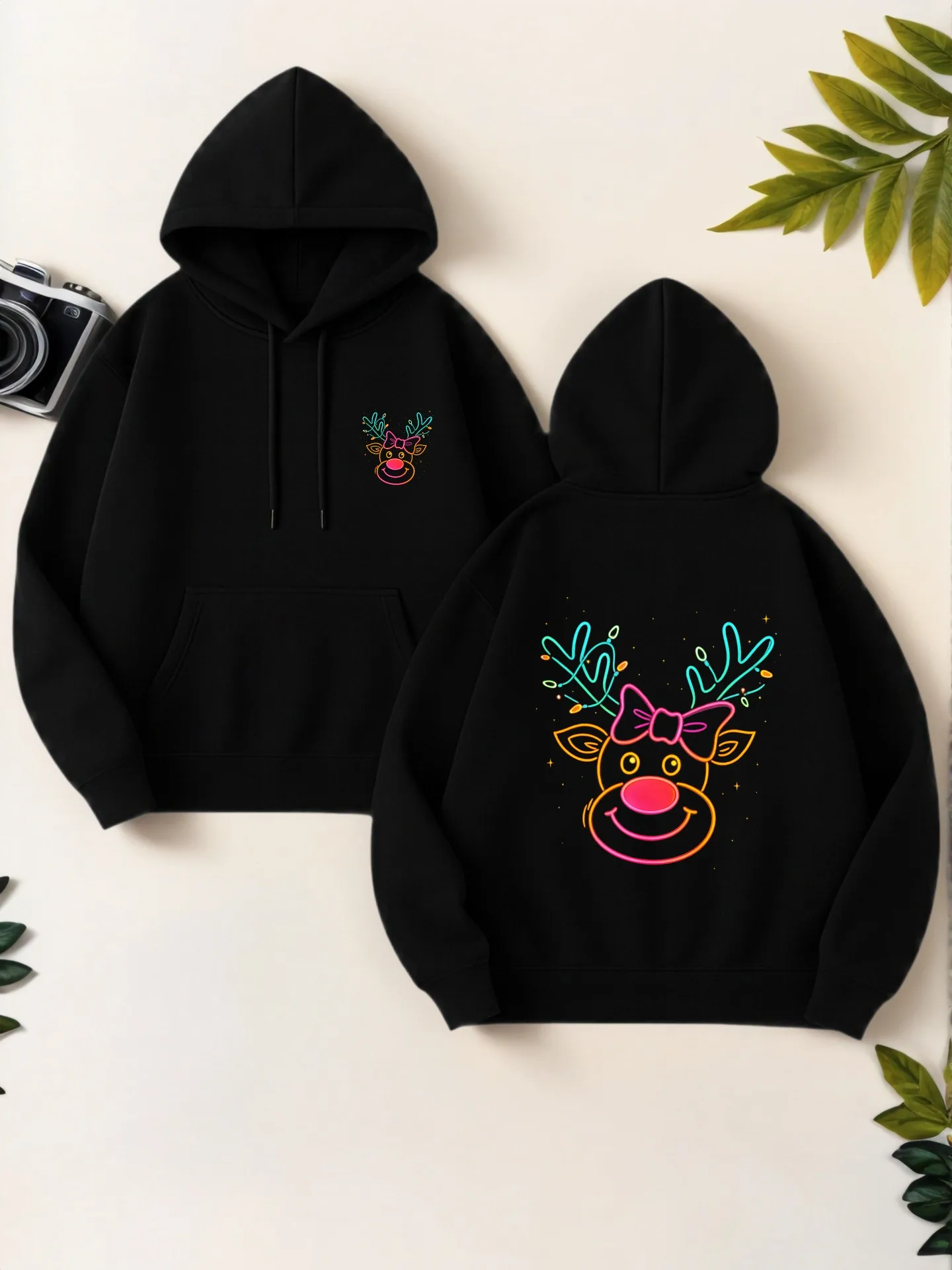 

Graphic Hoodie Women, Cute Print, Casual Aesthetic, Cotton Blend, Casual Everyday Wear, For Teens
