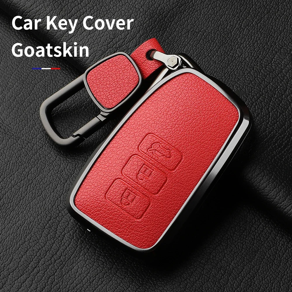 Aluminum Alloy Goatskin Car Key Case Cover For Lexus 300h 350 NX RX GS 250 IS 250 350 ES 300h RC 200 250 350 LS 450h 300h