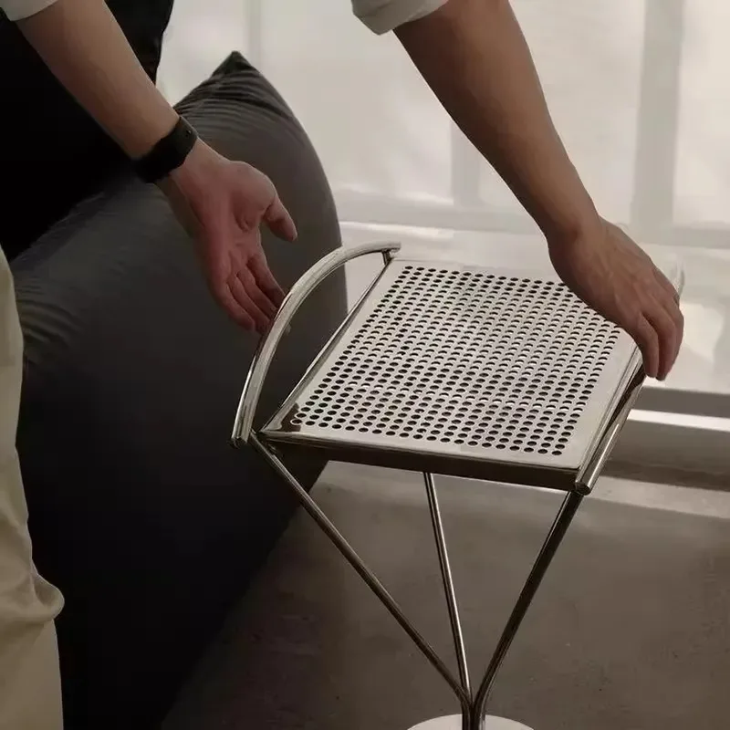 Simple designer bedside table luxury asymmetrical living room side table