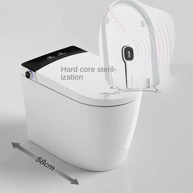 58CM Compact and Intelligent Toilet with UV Auto-Clean and Siphon Design