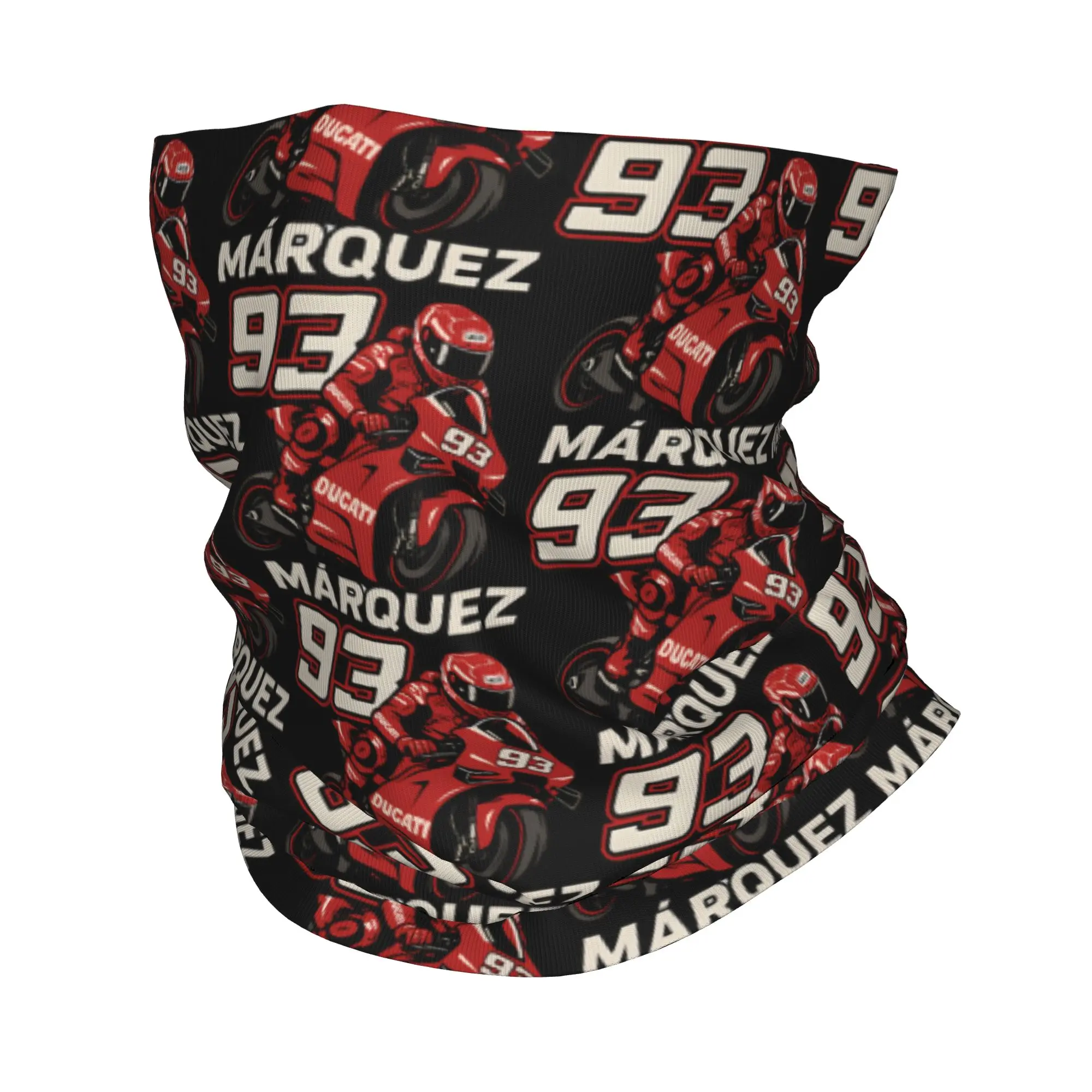 Custom M-Marced Motor 93 Bandana Neck Gaiter for Ski Camping Women Men Wrap Scarf Motorcycle Rider Headband Warmer