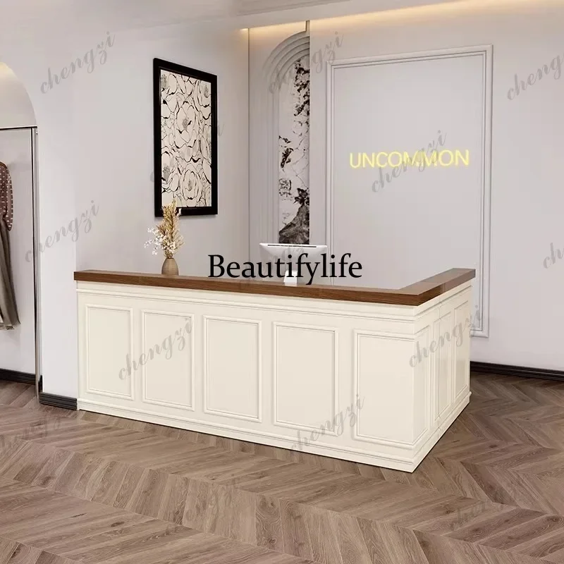 Q181 Custom Design Reception Desks Boutique Display Front Office Reception Desk Workstations Executive Empfangstresen Theke Furn