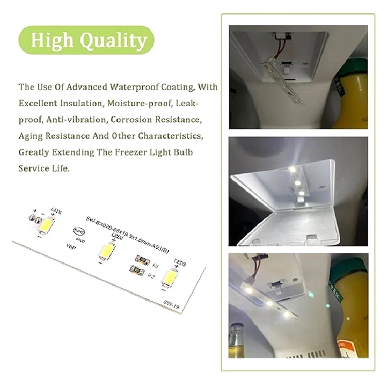 SW-BX02B 12 فولت ضوء التبريد LED ضوء مجلس شرائط مصباح للثلاجة مصباح ليد قطاع بار استبدال إصلاح جزء