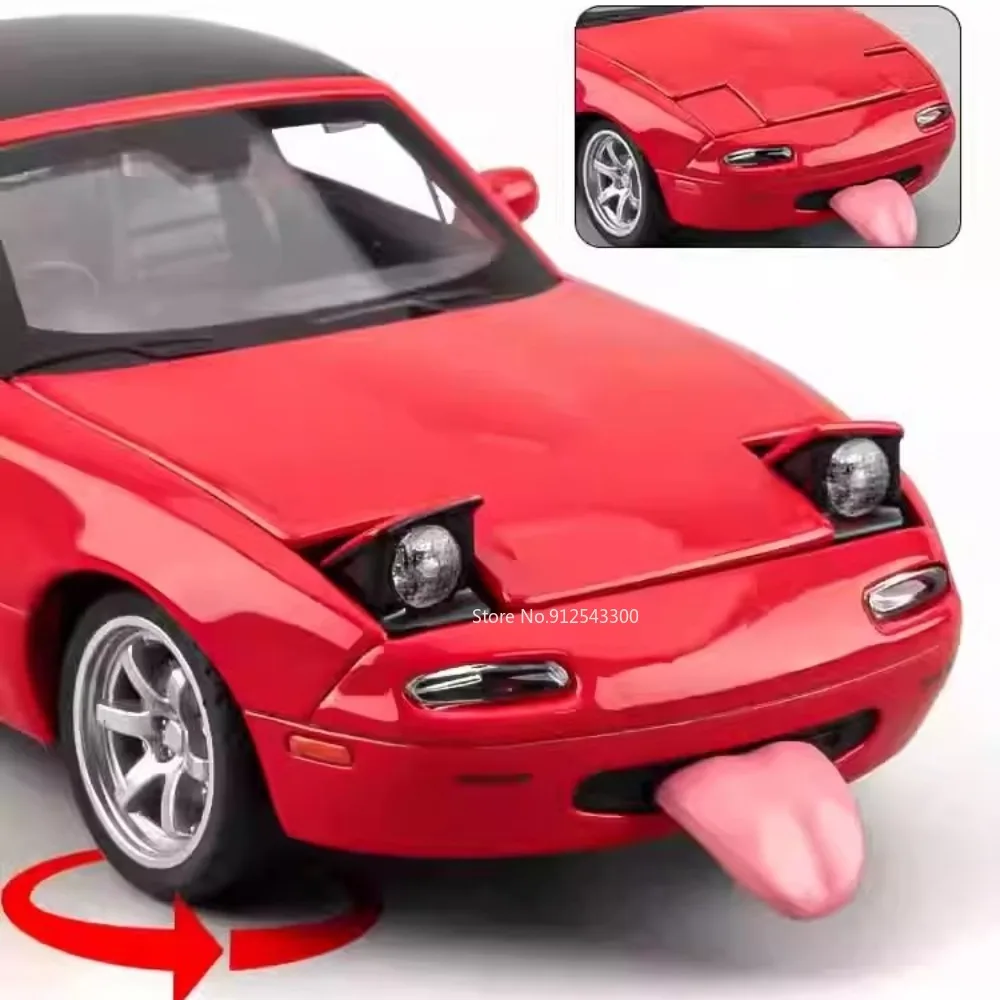 1/32 Mazda MX5 Alloy Toys Cars Model Die-cast Metal Simulation with Sound Light Pull Back Function For Children Gifts Collection