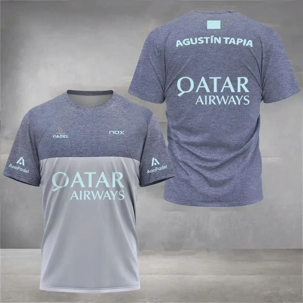 （MinisoSummer Men Padel Tennis Kid T-Shirt Sports Training Tops Male Casual Short Sleeve Clothing Streetwear Men Clothing Tops image 3