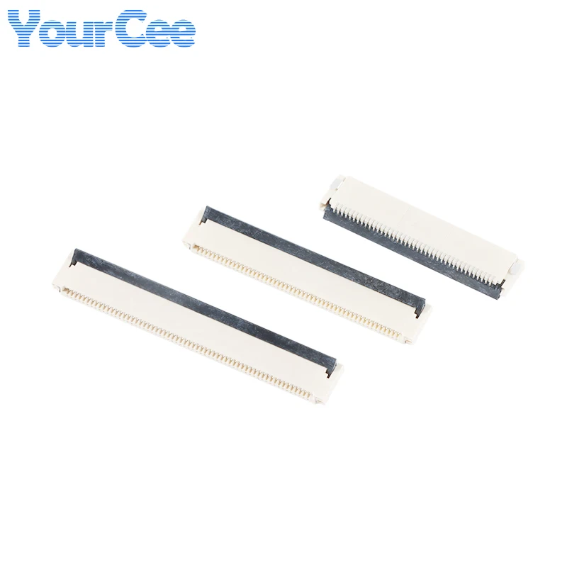 10PCS FFC/FPC Connector Flat Cable Socket 0.5MM Adapter 4/6/8/10/12/14/16-30/32/40/50/60 Pin Back Flip Front Insert Horizt