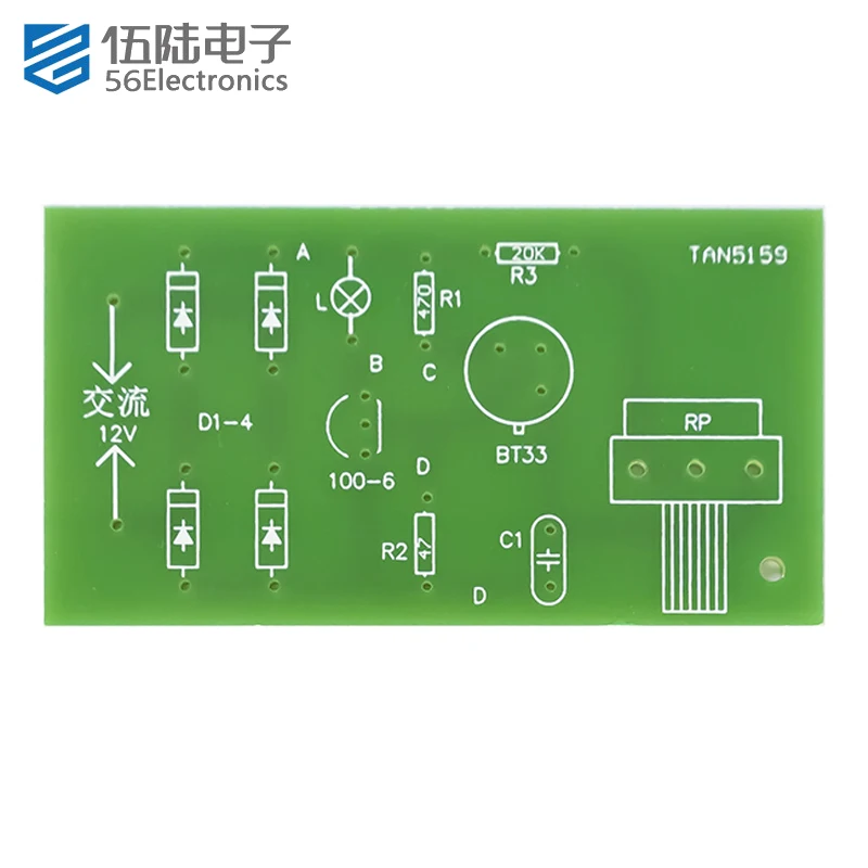 Imagem -04 - Eletrônico Dimming Circuit Kit Junção Única Transistor Tiristor Candeeiro de Mesa Soldagem Componente Prático Bt33