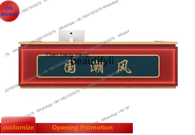 ss7486 new styleWedding supplies bar front desk, hot pot restaurant barbecue shop checkout page reception desk