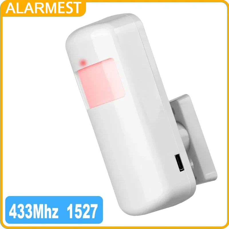 ALARMEST Wireless Infrared Motion Detector 433MHz eV1527 for Home Alarm System PIR Motion Sensor Detector