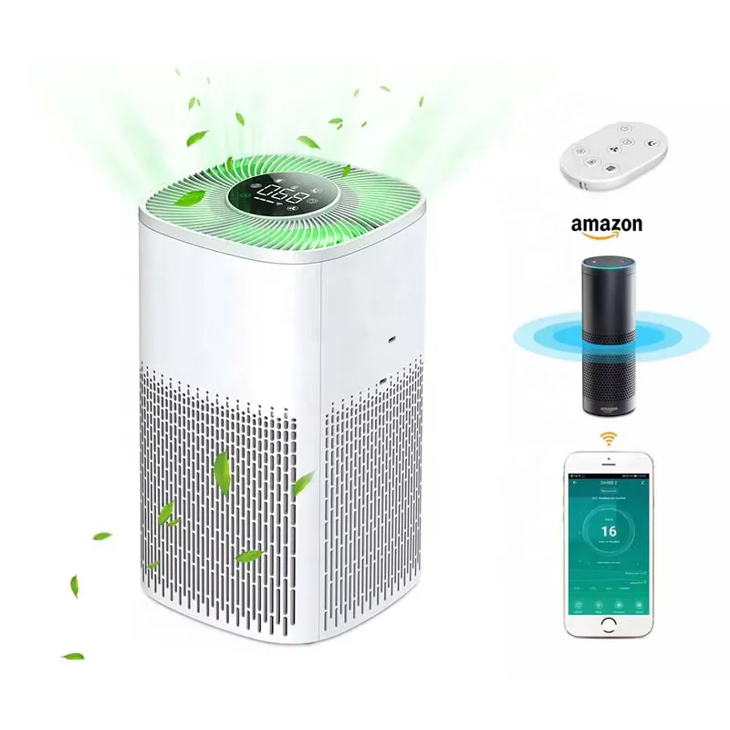 Tuya Wifi Ozone Generator Home Carbon Hepa Filter Smart Home Pet Household Dust Room Cleaner Portable Humidifier Air Purifier