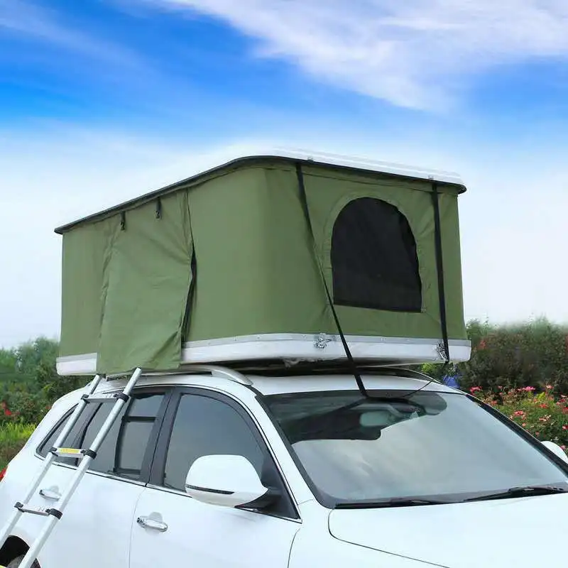 Suv Pop-up Open Outdoor Hard Shell Canvas Fiberglass Car Roof Tent