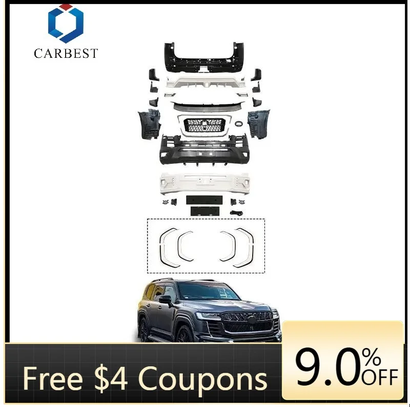 

BR 2023 New LC300 WALD Model Bumper Lips Upgrade Bodykit For Land Cruiser 300 Low Version