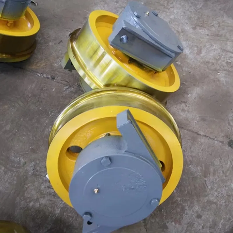 DRS 125mm-500mm Wheel Sets Block With Gear Motor End Carriage For Bridge Crane 5 Ton 10 Ton 20 Ton Crane Wheel