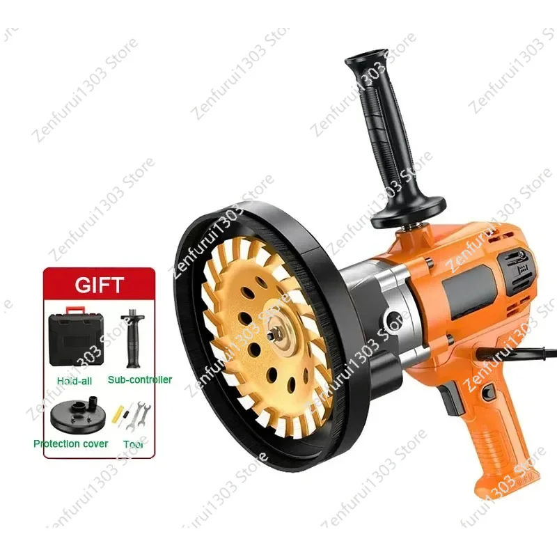 Concrete Grinder Cement Block Grinder Wall Planer Multi-Function Rough Grinder Polishing Machine High-Power Concrete