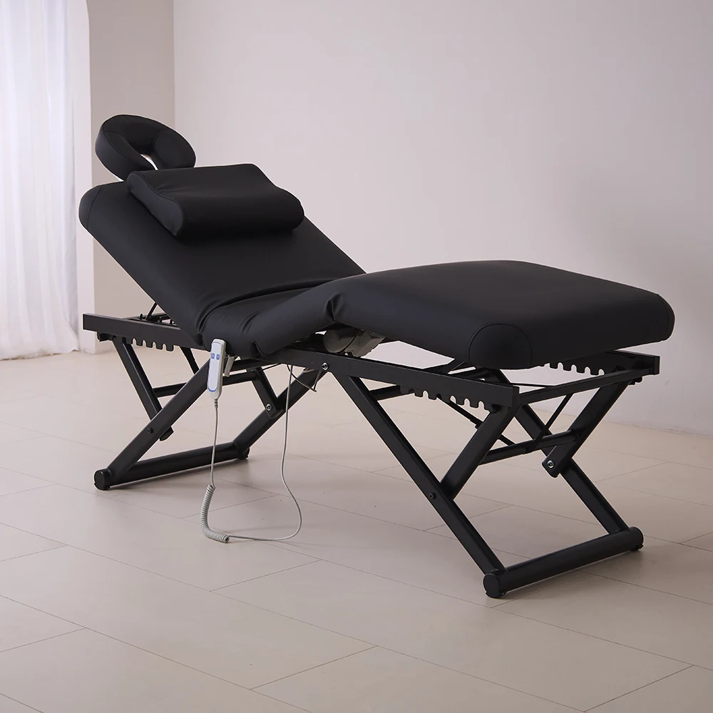 High-quality folding massage bed, comfortable and soft, height adjustable bed