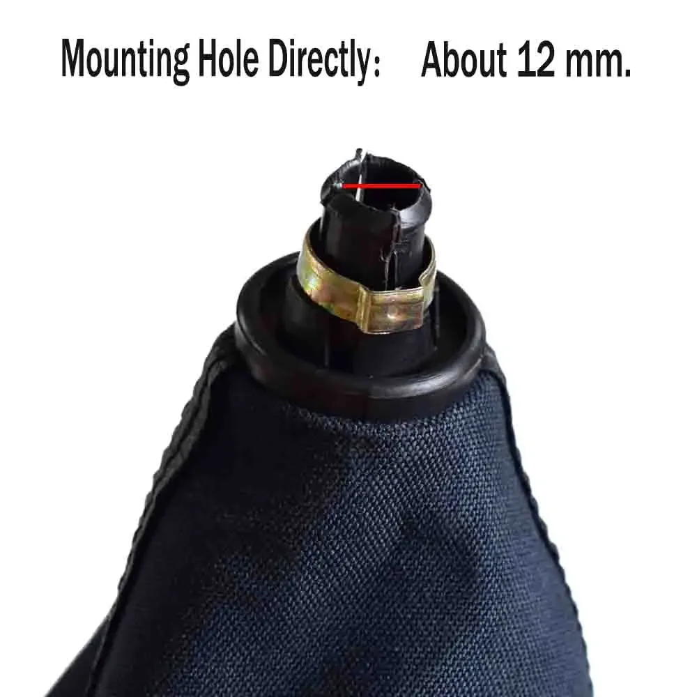 الأسود والجلود سيارة التحول مقبض تروس رافعة Gaitor واقي أحذية بلاستيك لشركة فولكس فاجن جولف 7 A7 MK7 السابع GTI GTD 2013 2014 2015 2016 2017 2018