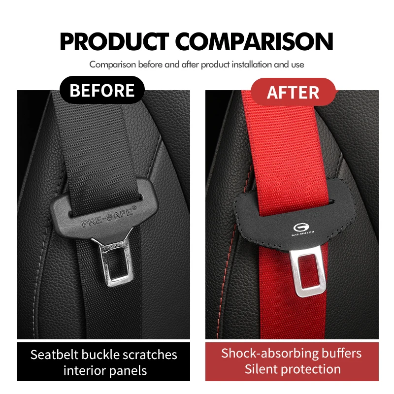 Car Seat Belt Adjustable Buckle Protector Cover Accessories For GAC MOTOR GS3 GS4 GS5 GS8 GA4 GA6 GA8 EMPOW Trumpchi Aion