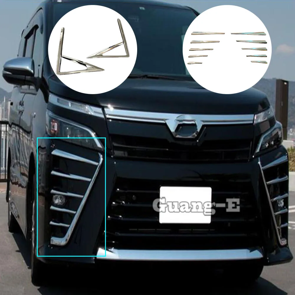 

Наклейка на решетку, накладка на переднюю фару, противотуманную фару, рамка для бровей для Toyota Noah Voxy 80 Series 2015 2016 2017 2018 2019 2020 2021