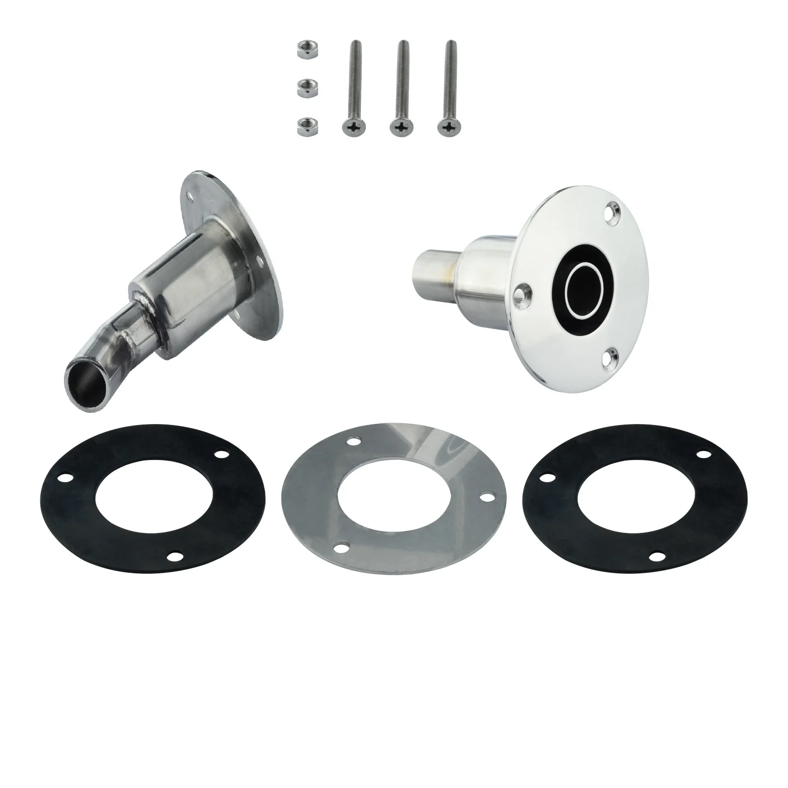

1 Pc Boat Exhaust Fitting with Gaskets and Screws 316 Stainless Steel Thru Hull Exhaust Skin Fitting Tube Pipe Straight/Angled