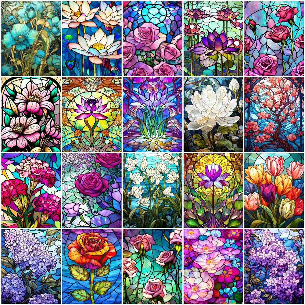 5D DIY Diamant Mosaik Lila Lotus Neuheiten Malerei Blume Diamant Kunst Runde Bohrer Stickerei Rose Geschenk für Frauen