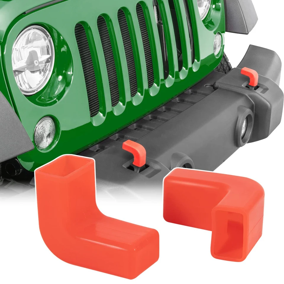 フロントバンパー牽引フックゴムカバージープラングラー JK JL