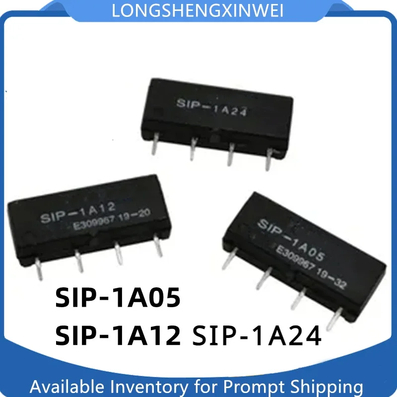 1PCS SIP-1A05 SIP-1A12 SIP-1A24 4-foot Single Row Normally Open DC5V 12V 24V Original Spot Reed Relay