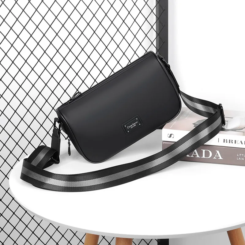 

New Shoulder Korean Version Crossbody Men's Small Oxford Cloth Backpack Large Capacity Fashionable Large Capacity Shoulder Bag