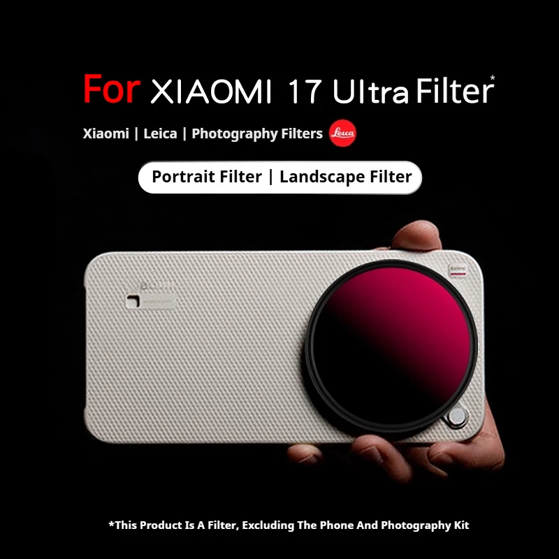 Kit de filtres pour objectif de téléphone Xiaomi 17 Ultra, adapté à la photographie mobile, avec filtres UV, CPL, GND, Soft Star et Flare