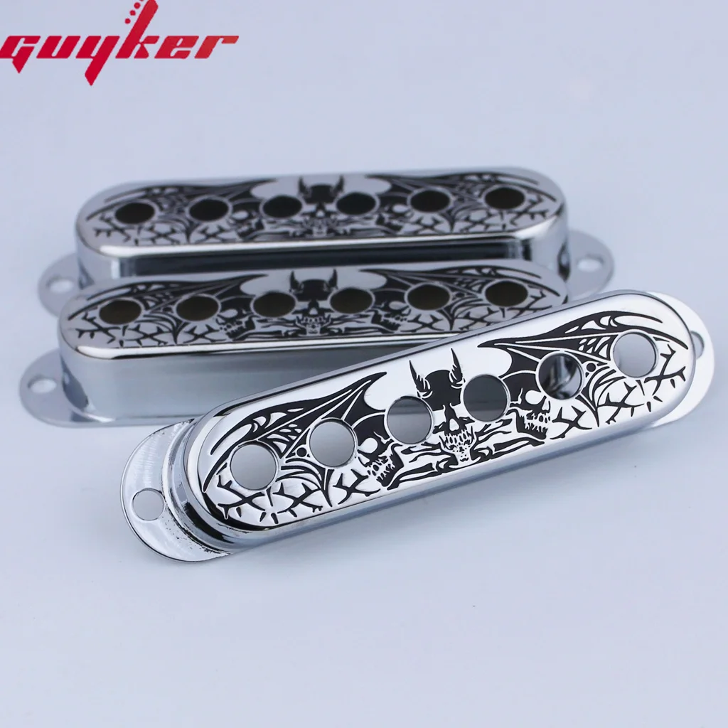 3pcs Single Coil Guitar Pickup Copper Cover 52mm Pole Spacing Wing Surface Available In Three Colors