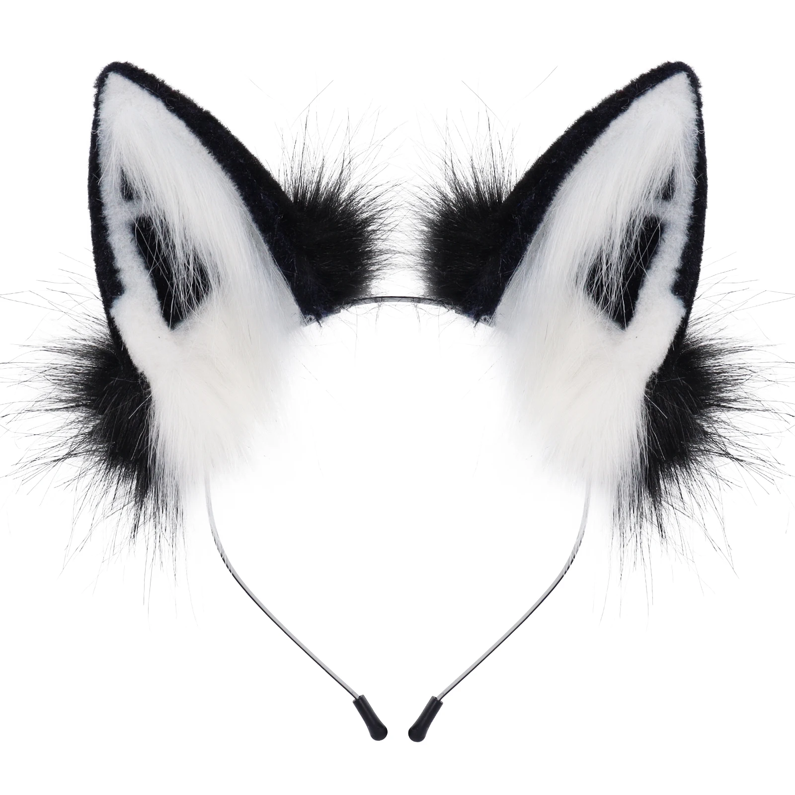 Handmade Faux Fur Fox Wolf Ears Headband Cosplay Party Costume Props