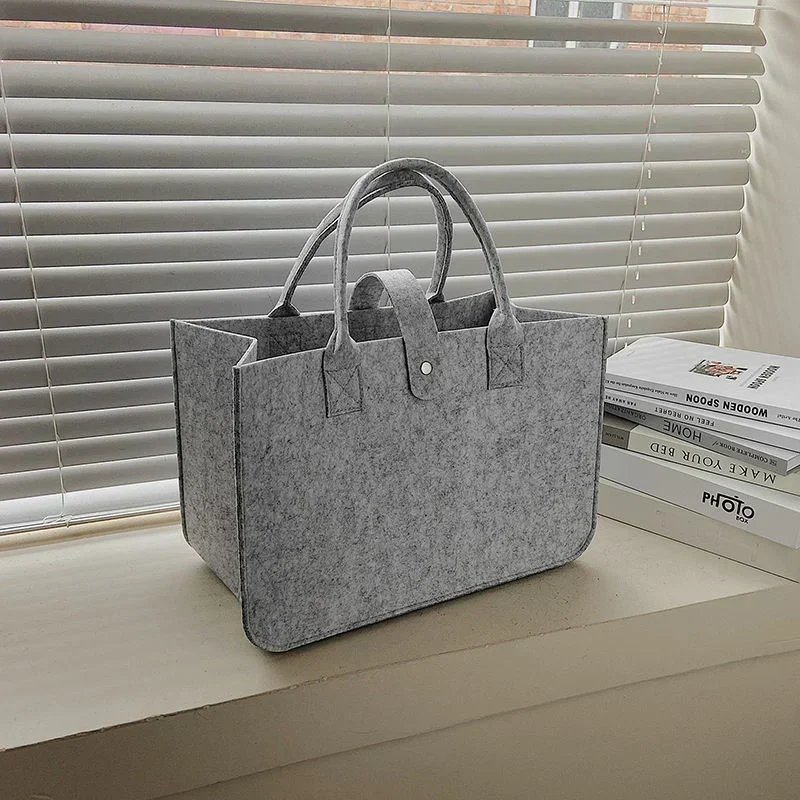 Nuova borsa per lo Shopping da donna 2023 grande capacità aperta in feltro di moda Shopping Designer Tote Woven Bag Shop Online China