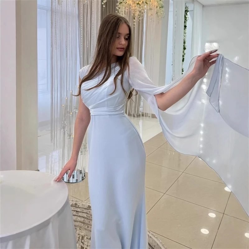 가을 원숄더 롱 슬리브 가운 이브닝 드레스 럭셔리 스플라이스 스무스 새틴 슬림 롱 드레스 여성 레이스업 머메이드 맥시 드레스