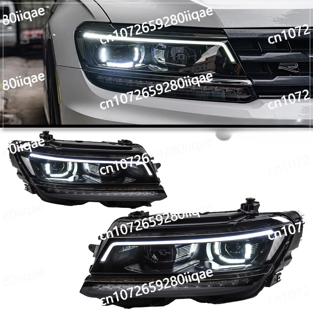 

17-20 Tiguan L Модифицированные высококачественные светодиодные фары Дневные ходовые огни подходят для фар Volkswagen Tiguan L