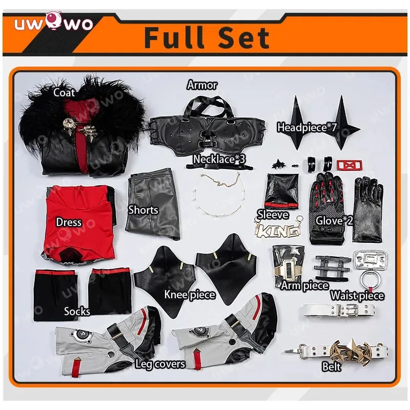 UWOWO سيزر كينغ كوسبلاي كولاب سلسلة: لعبة Zenless Zone Zero ZZZ قيصر كينغ أزياء تنكرية للهالوين