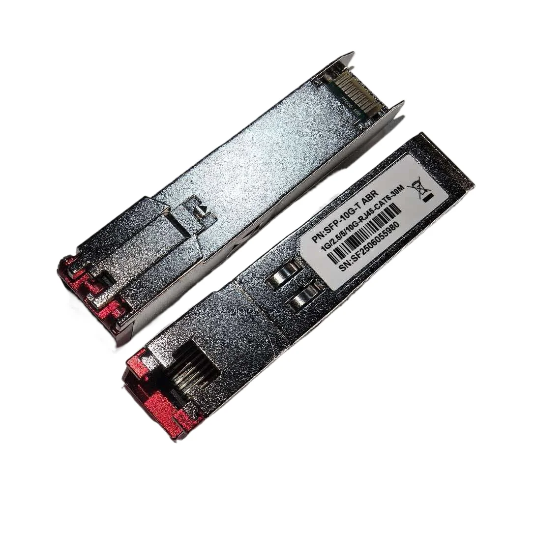 10GBase-T SFP+ to RJ-45 Transceiver, 2.5G 5Gbe SFP+ Copper Ethernet CAT6a Module, up to 30-Meter, for Cisco SFP-10G-T, Mikrotik