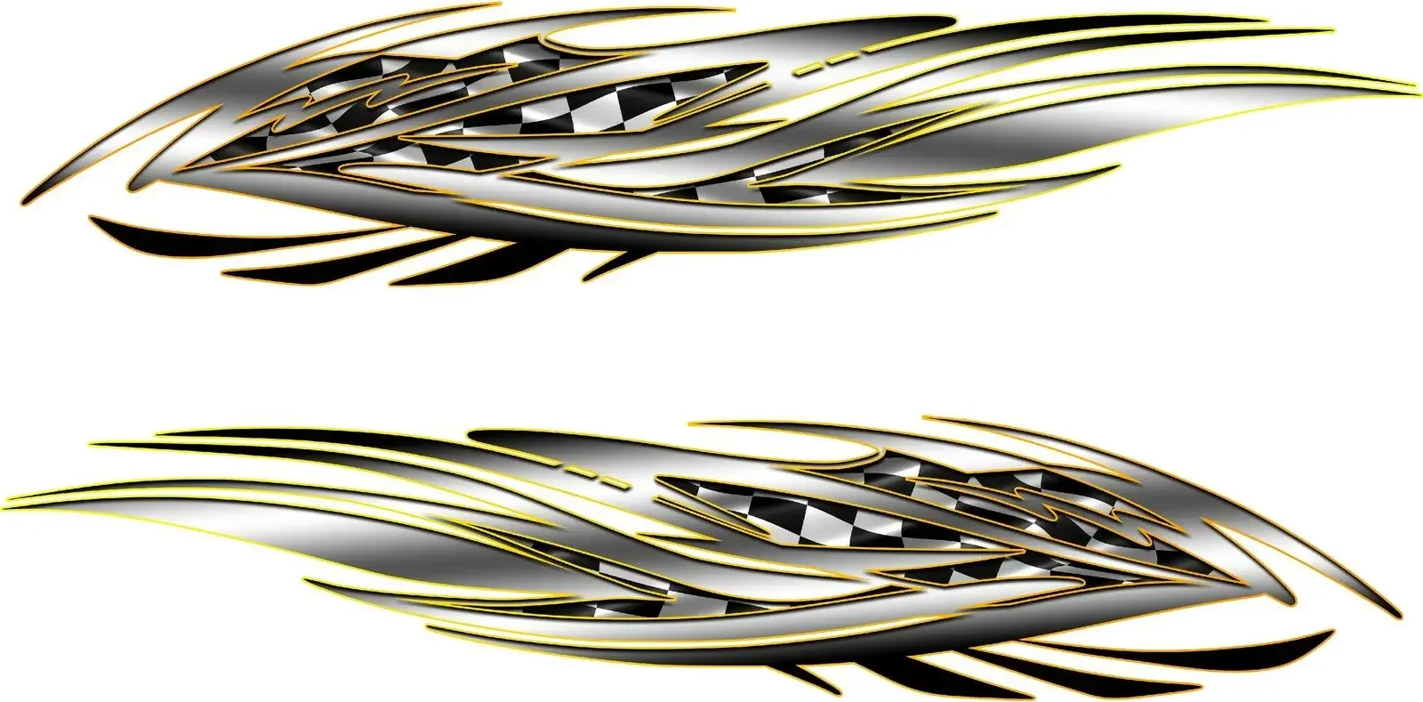 

Vinyl Boat Car Truck Trailer Motorcycle Graphics Decals flag Stickers set 16"