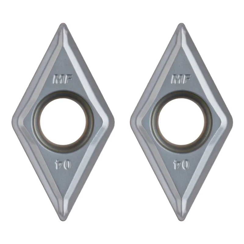 Imagem -03 - Dcmt 070204 Dcmt11t304 Dcmt11t308 Pastilhas para Torno Mecanico Metal Dura Inserir Placas de Carboneto Dcmt 11t304 070204 070208 11t312