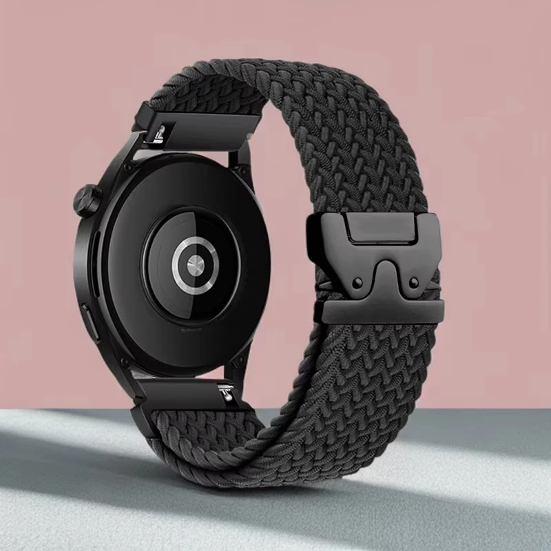 18 مللي متر 22 مللي متر الأشرطة لساعة هواوي GT 4/4 Pro/5/5 Pro 42 مللي متر 46 مللي متر 41 مللي متر المظلة مضفر كوريا سوار هواوي ساعة 4 برو الفرقة