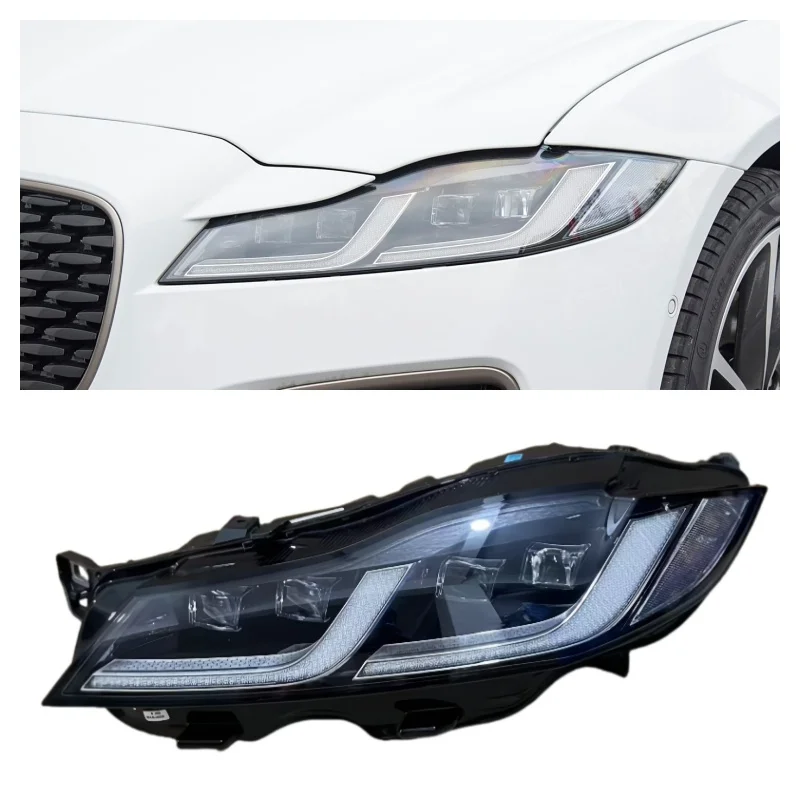 For Jaguar XF Headlights Lens 2021 2022 2023 2024 2025 X250 X260 F PACE X761 Original Lamp Matrix LED Headlamp F-PACE XFL Light