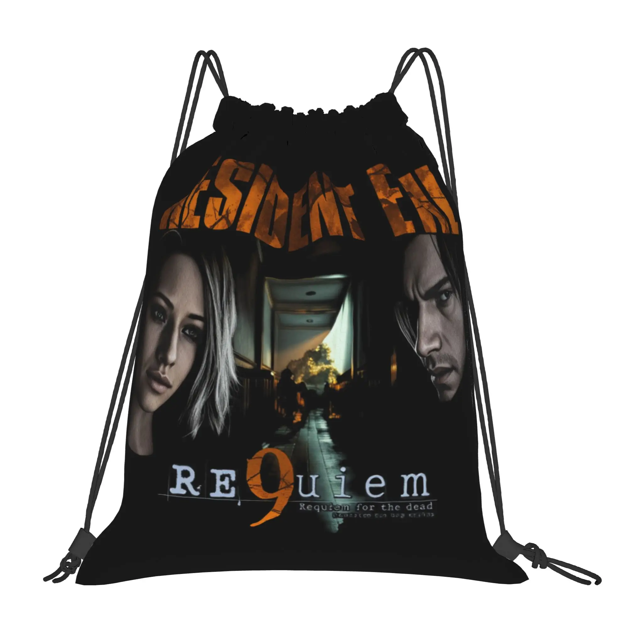 

Сумка на шнурке Evil Residents 9 Requiem, легкие школьные и спортивные рюкзаки, сумки на шнурке для женщин