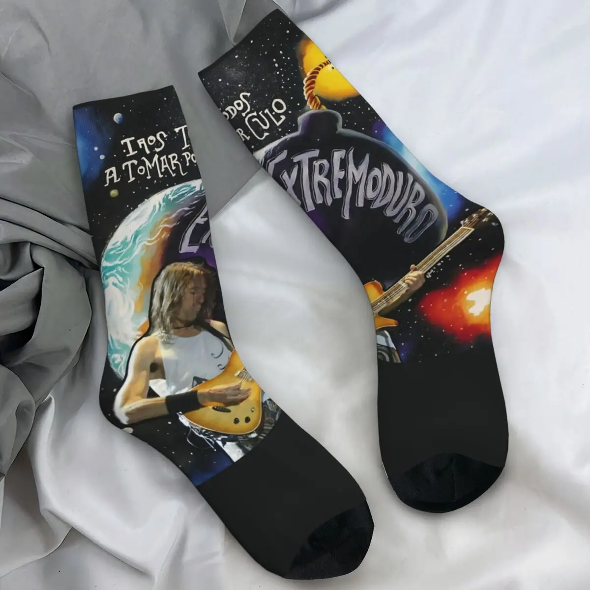 

Extremoduro, испанские носки для жесткой рок-группы, халат Iniesta, чулки в стиле Харадзюку, мужские дышащие велосипедные носки, зимние противоскользящие носки