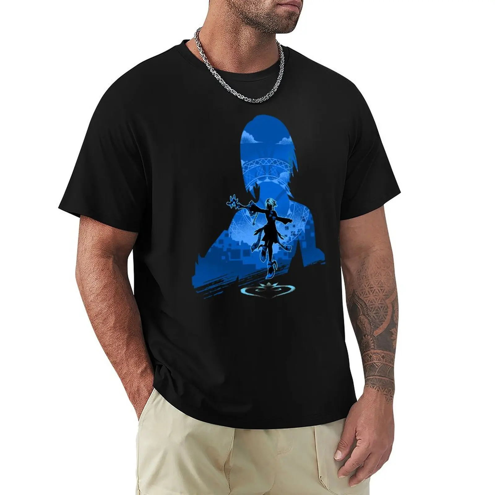 Keyblade Master Pop ver T-Shirt man t shirt cotton T-Shirt
