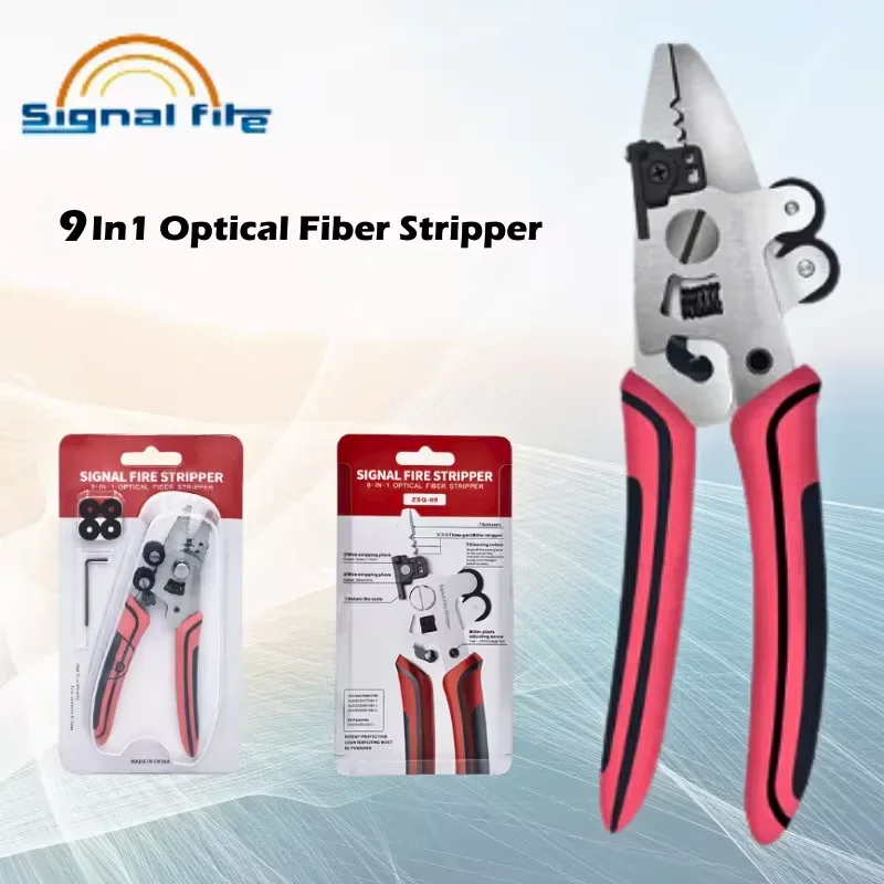 New Arrival Signalfire Pliers 9-in-1 Fiber Optic Stripping Pliers Miller Pliers Professional FTTH Fiber Networks Tool ZSQ-09