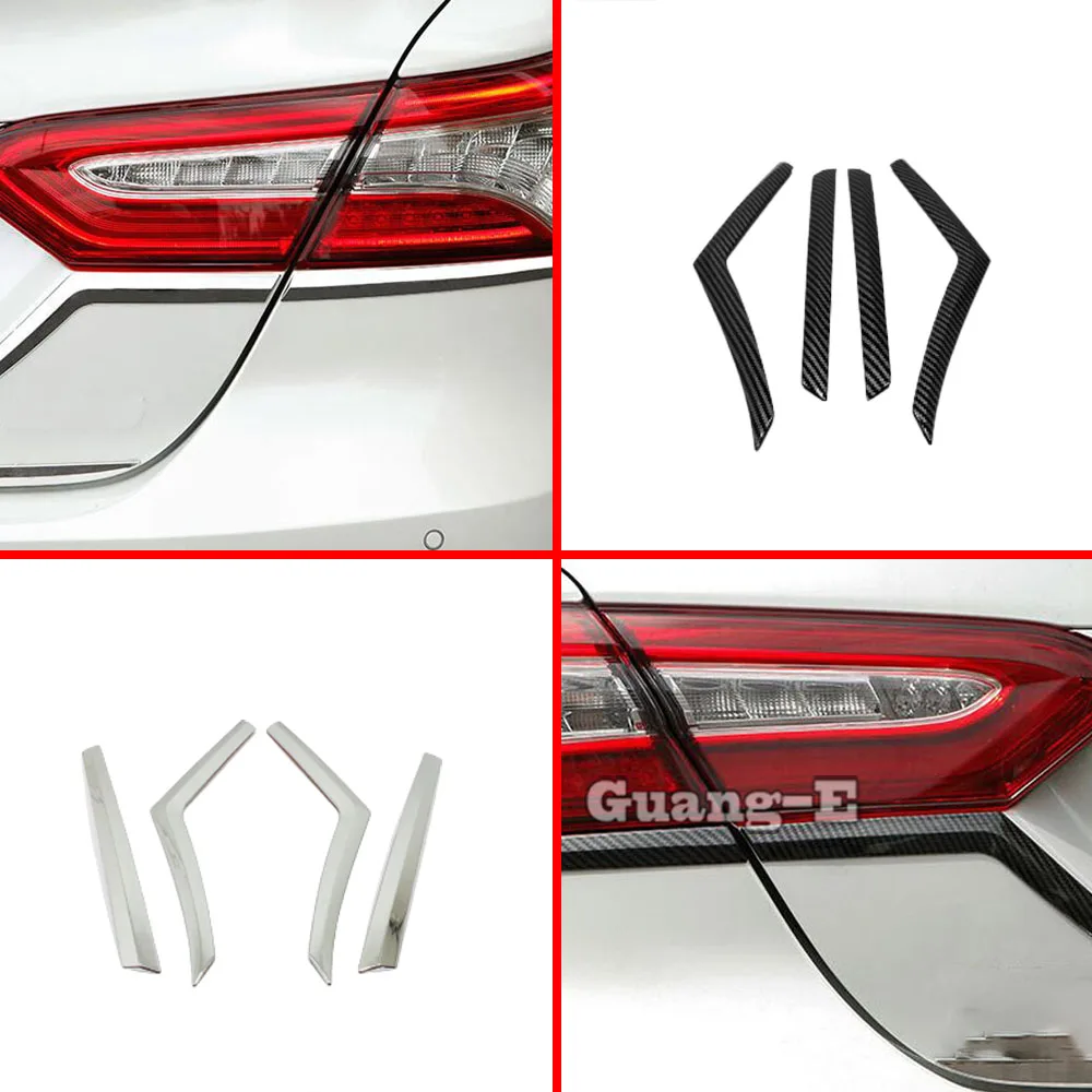 

Хромированные накладки на задние фонари (реснички) для Toyota Camry XV70 2017-2022