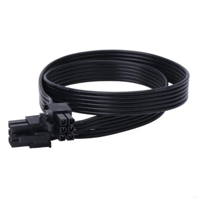 F68C กราฟิกการ์ดเมนบอร์ดแหล่งจ่ายไฟ 6Pin โมดูลสายแบนสายไฟ 6Pin ชายชาย Modular สายไฟ 18AWG ทองแดงลวด