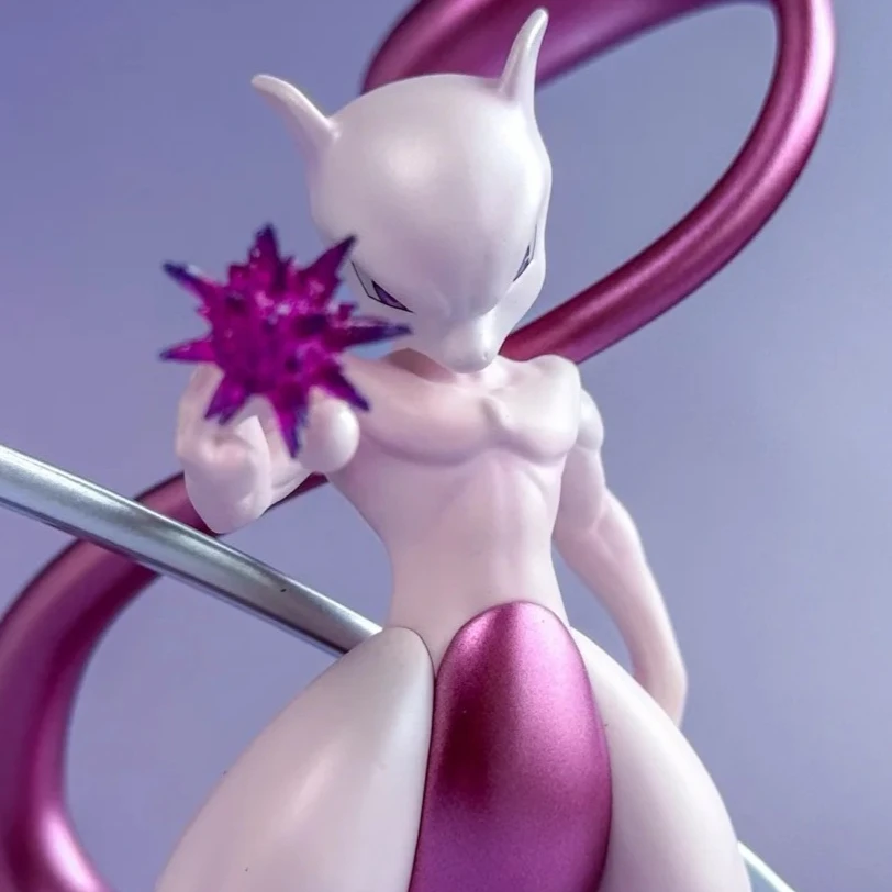 12cm/4.72in Anime Figures Pokemon Mewtwo Anime Action Figure Pvc Collection Model Toys Gifts