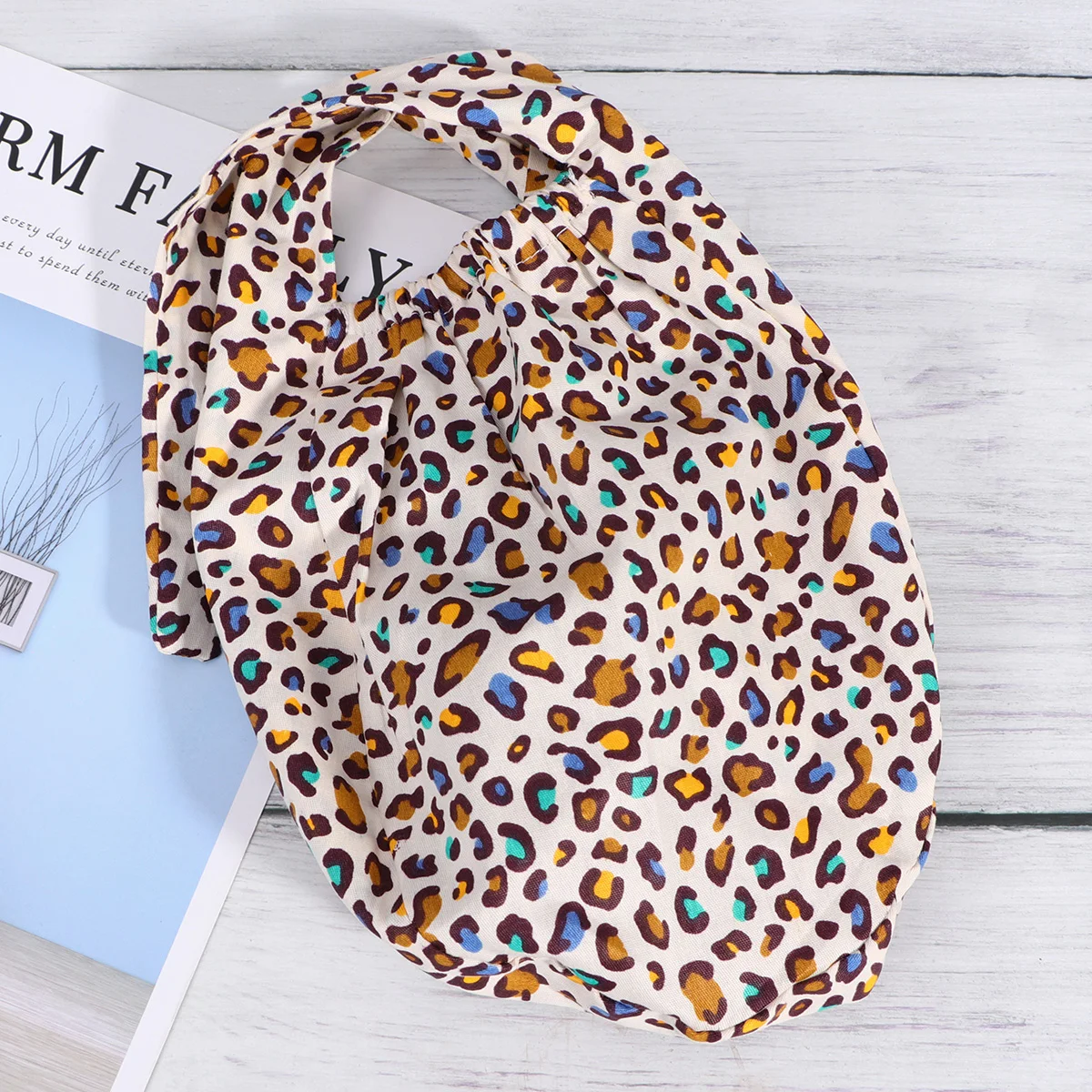 

Хлопковая шапка с леопардовым принтом, регулируемая на шнуровке, защита для головы для врача и медсестры, для кухни, больницы, косметолога