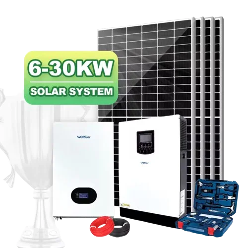 10KW 20KW High Efficiency 220V Solar System, MPPT Lithium Battery Off Grid Residential Storage Station