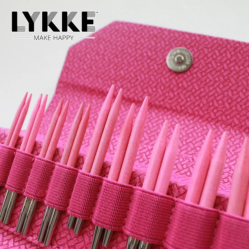 Lykke Blush 3.5 inch  interchangeable Circular Knitting Needle Set